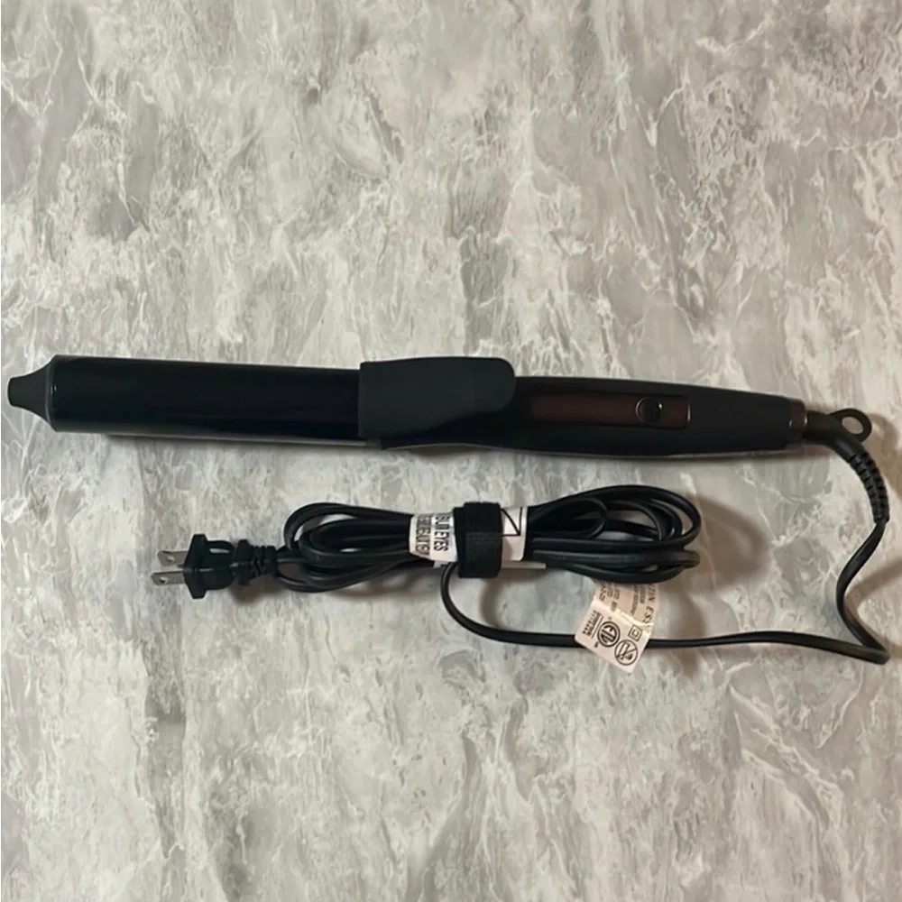 New Kristen Ess Nanoblack Ceramic Curling‎ Iron for Waves and Curls